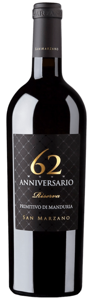San Marzano Primitivo di Manduria DOP Anniversario 62 Riserva