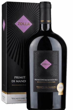 Zolla Primitivo di Manduria magnum in geschenkdoos lr