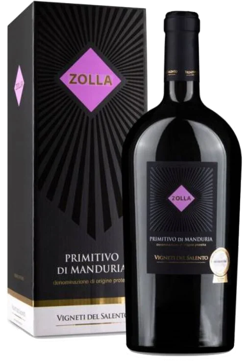 Zolla Primitivo di Manduria-magnum met geschenkbox