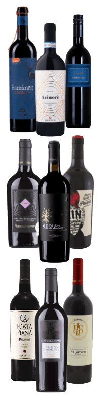 Proefpakket Primitivo 9 flessen